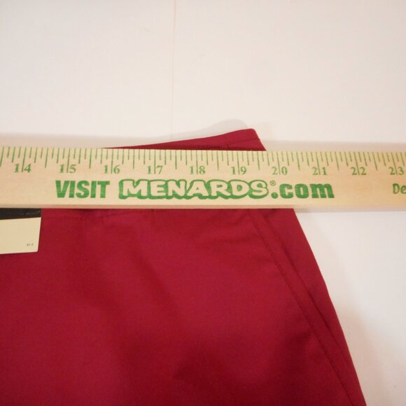 Venezia Women's size 18 Skirt Vintage NWT Short Red Cotton Blend Pockets - Picture 5 of 10